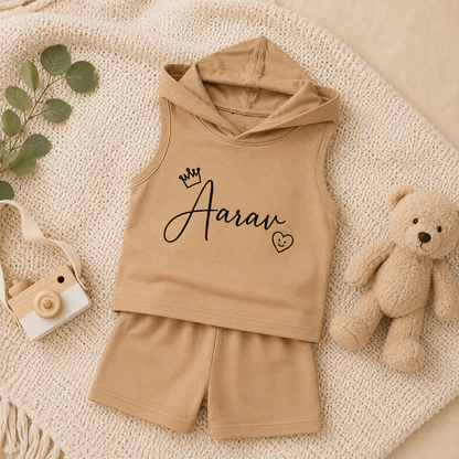 Personalized Kids T-shirt and shorts Pair - Little Ones
