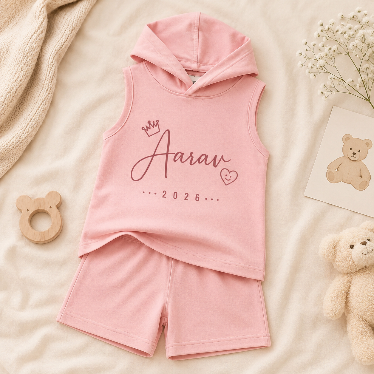 Personalized Kids T-shirt and shorts Pair - Little Ones