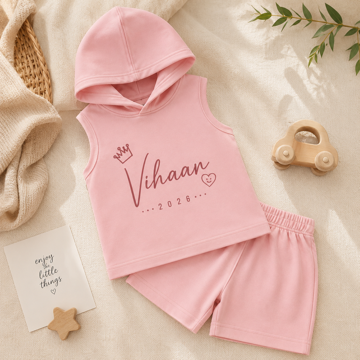 Personalized Kids T-shirt and shorts Pair - Little Ones