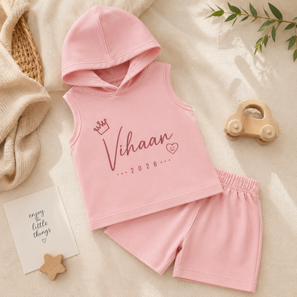 Personalized Kids T-shirt and shorts Pair - Little Ones